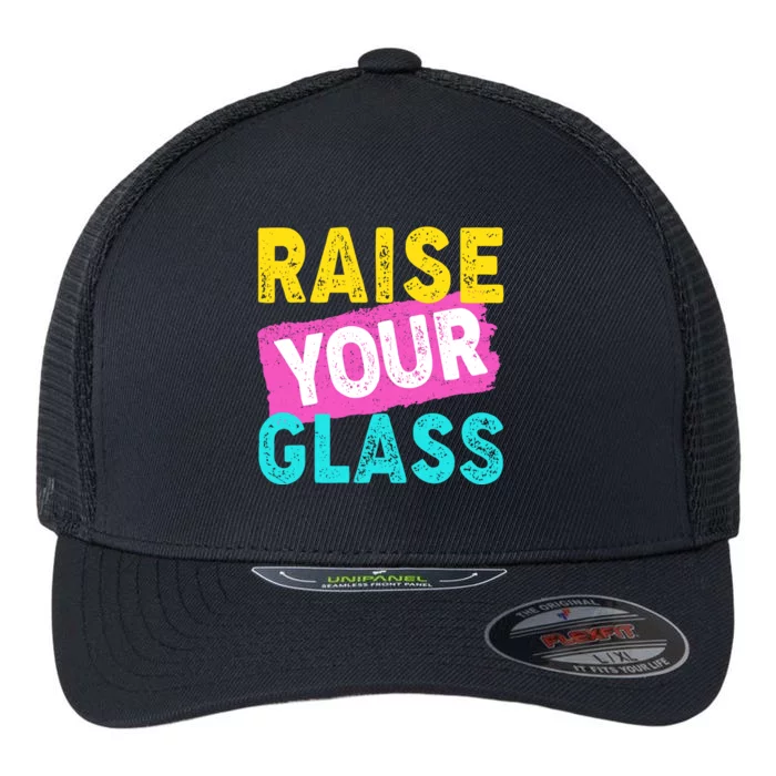 Raise Your Glass Flexfit Unipanel Trucker Cap