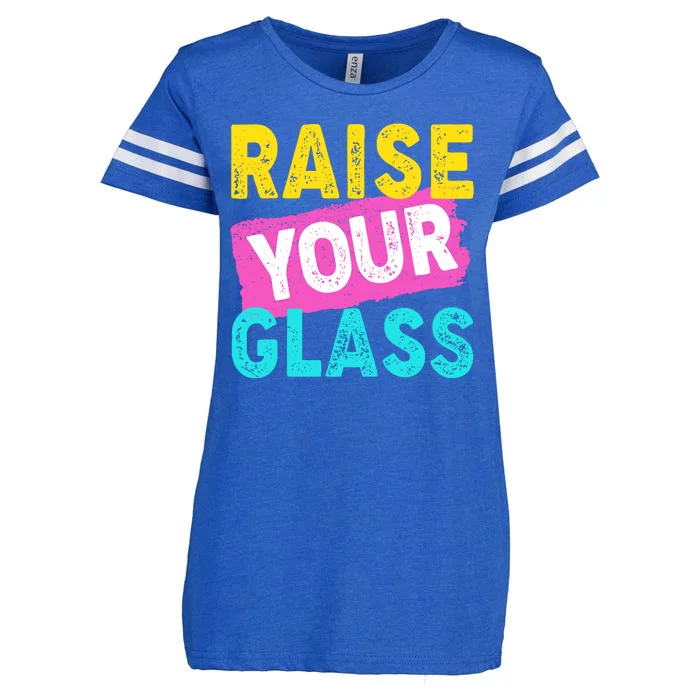 Raise Your Glass Enza Ladies Jersey Football T-Shirt