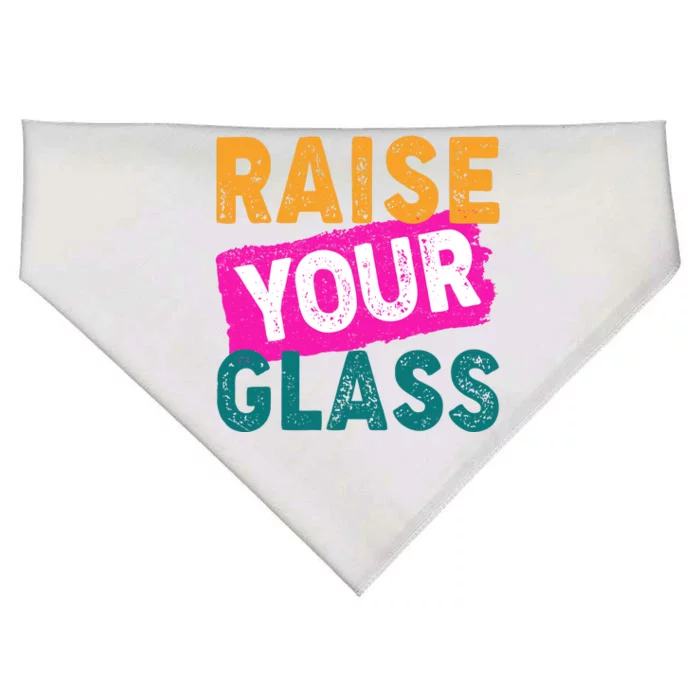 Raise Your Glass USA-Made Doggie Bandana