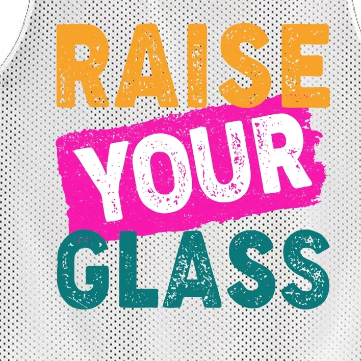 Raise Your Glass Mesh Reversible Basketball Jersey Tank