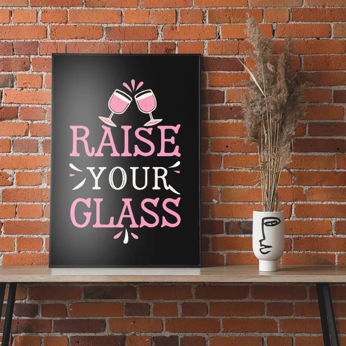 Raise Your Glass Print Party Cheers Poster