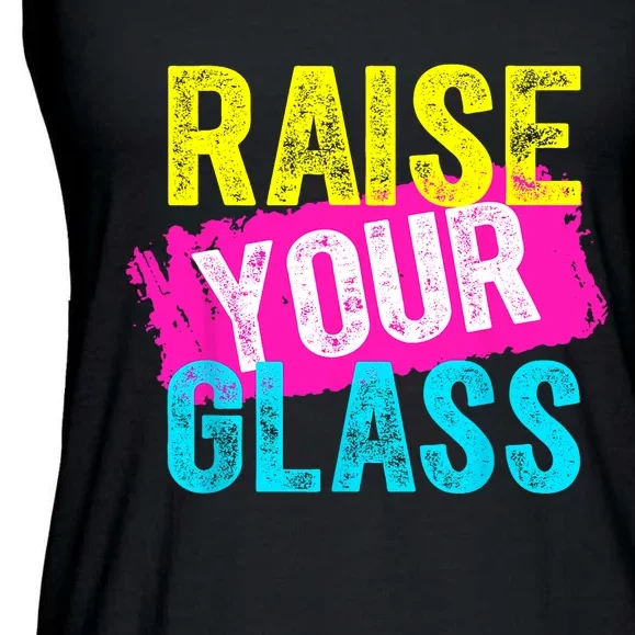 Raise Your Glass Ladies Essential Flowy Tank