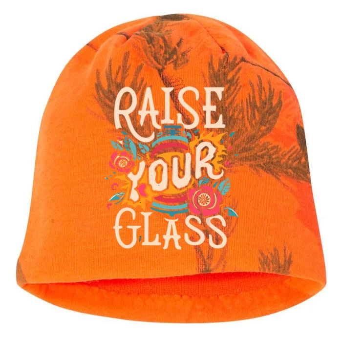 Raise Your Glass Kati - Camo Knit Beanie