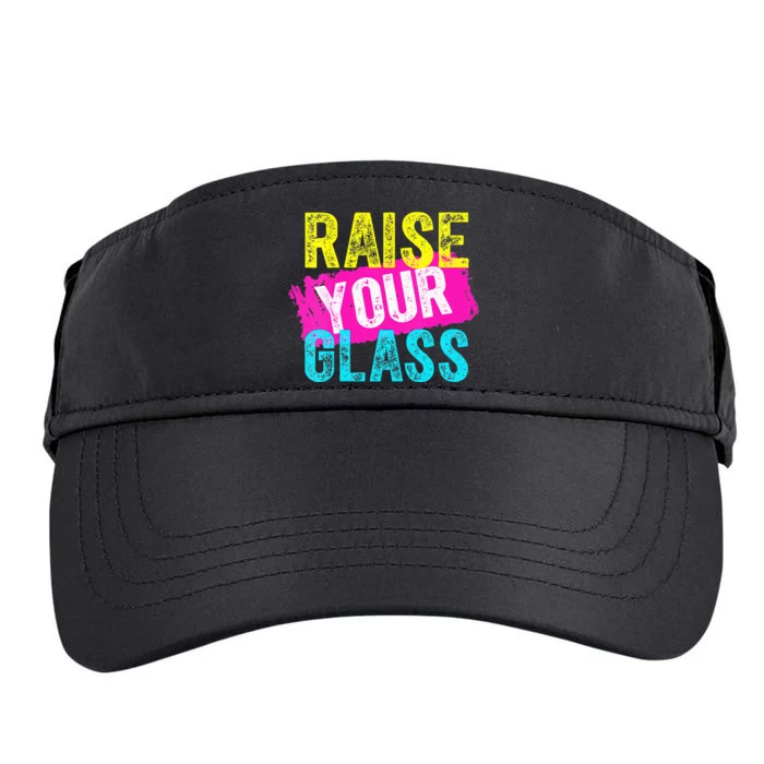 Raise Your Glass VNeck Adult Drive Performance Visor