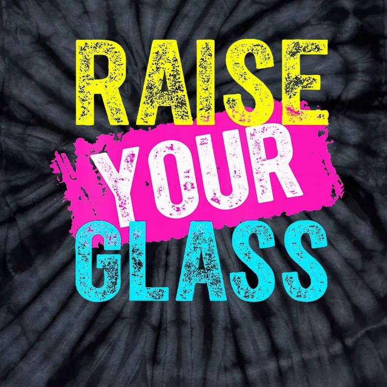 Raise Your Glass VNeck Tie-Dye T-Shirt