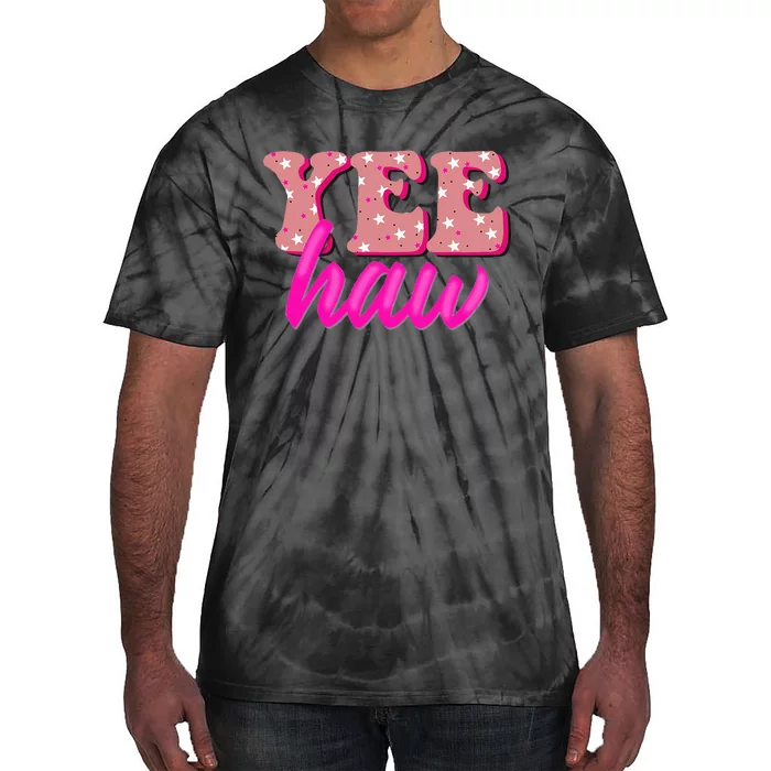 Retro Yee Haw Howdy Rodeo Tie-Dye T-Shirt