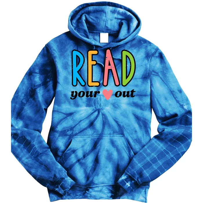 Read Your Heart Read Reading Librarian Book Across America Tie Dye Hoodie