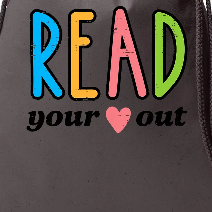 Read Your Heart Read Reading Librarian Book Across America Drawstring Bag