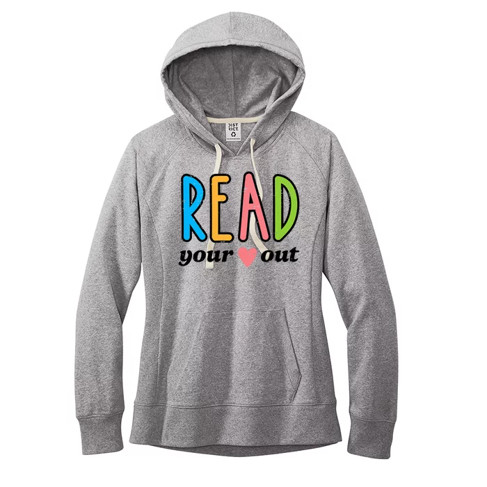 Read Your Heart Read Reading Librarian Book Across America Women's Fleece Hoodie