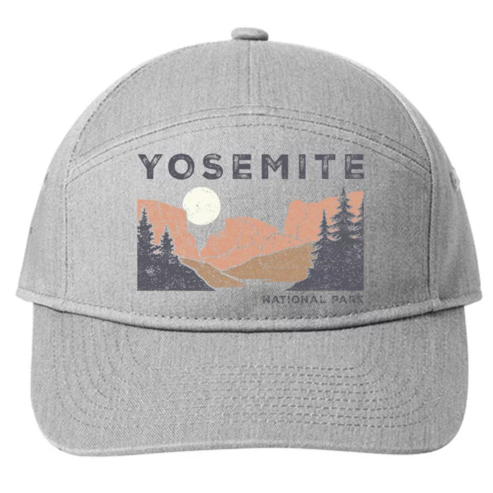 Retro Yosemite Halfdome National Park 7-Panel Snapback Hat