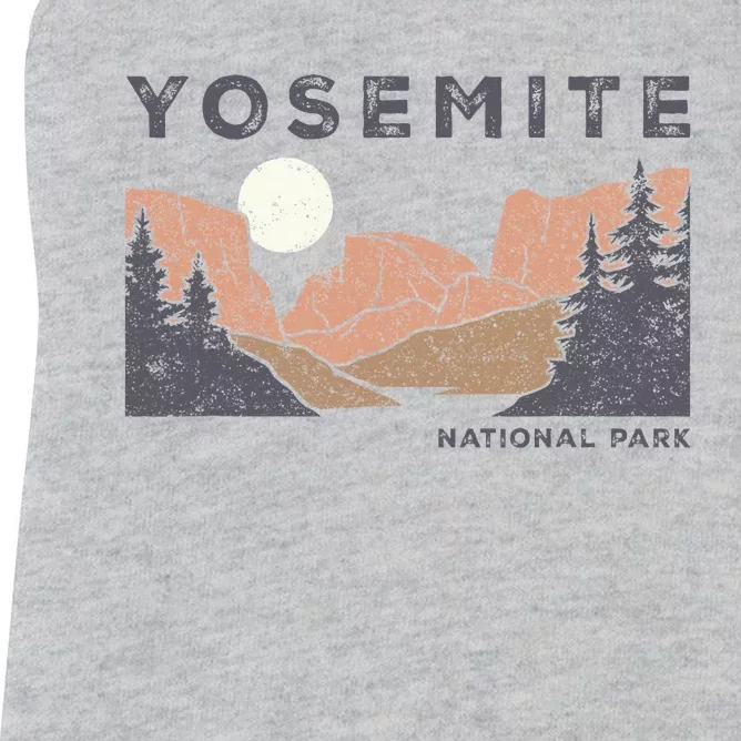 Retro Yosemite Halfdome National Park Women's Racerback Tank