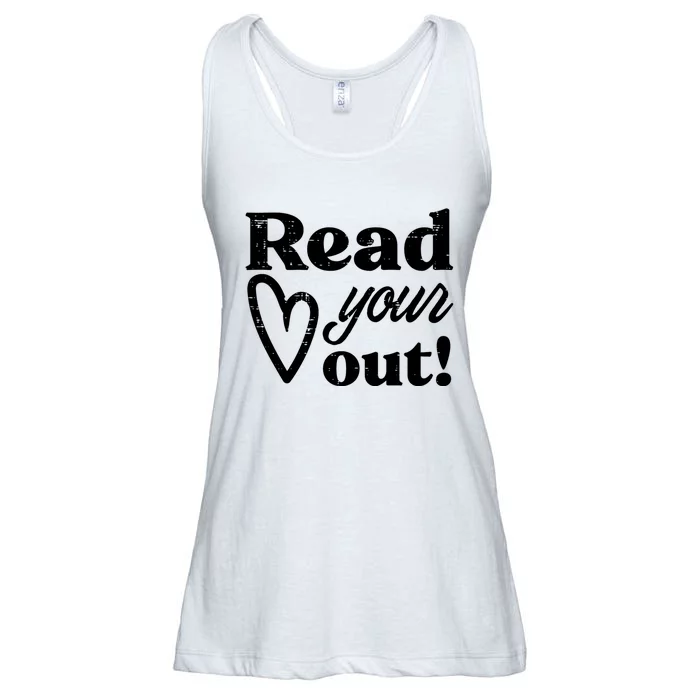 Read Your Heart Out Book Lover Bookworm Librarian Ladies Essential Flowy Tank