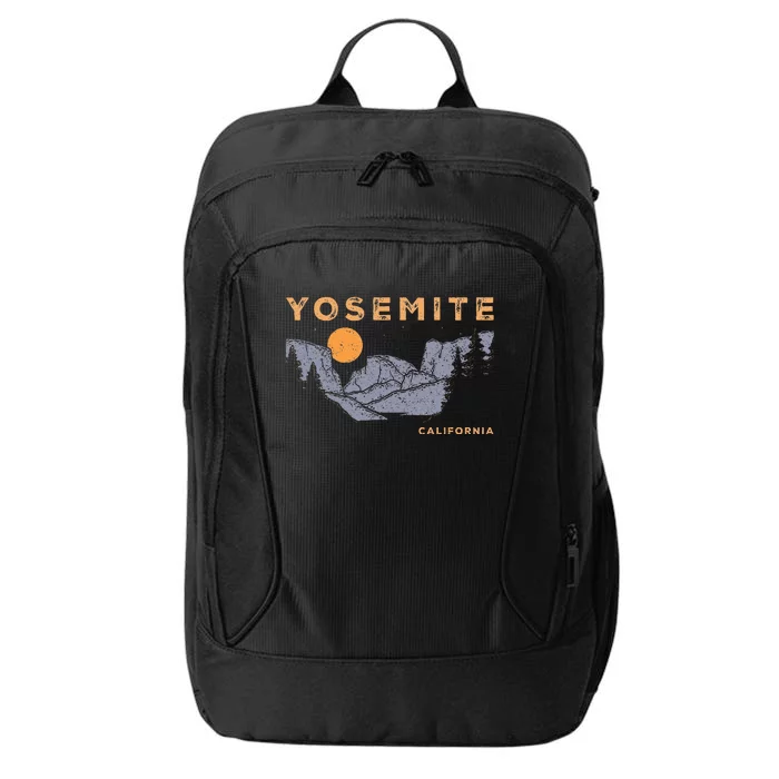 Retro Yosemite Halfdome National Park Vintage City Backpack