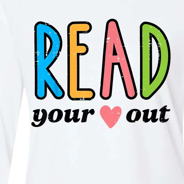 Read Your Heart Read Reading Librarian Book Across America Womens Cotton Relaxed Long Sleeve T-Shirt