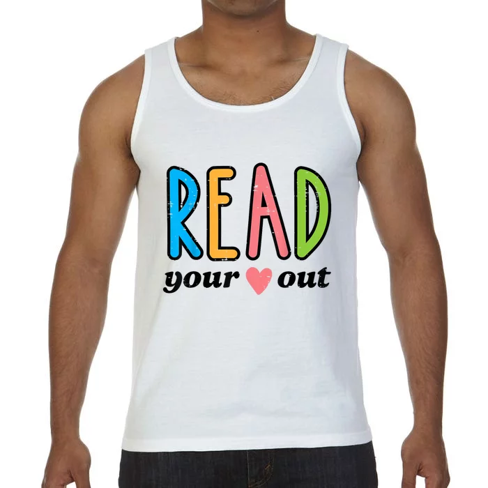 Read Your Heart Read Reading Librarian Book Across America Comfort Colors® Tank Top