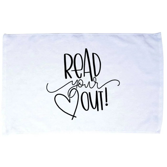 Read Your Heart Out Funny Book Lovers Microfiber Hand Towel