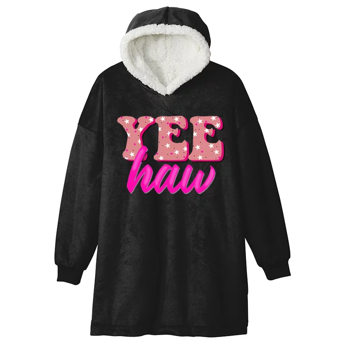 Retro Yee Haw Howdy Rodeo Hooded Wearable Blanket