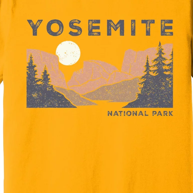 Retro Yosemite Halfdome National Park Premium T-Shirt