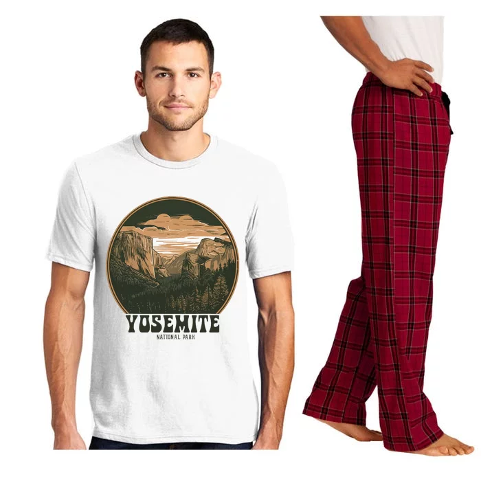 Retro Yosemite Halfdome Women National Park Pajama Set