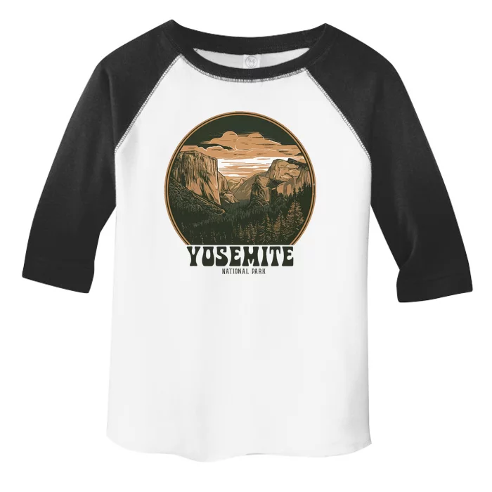 Retro Yosemite Halfdome Women National Park Toddler Fine Jersey T-Shirt