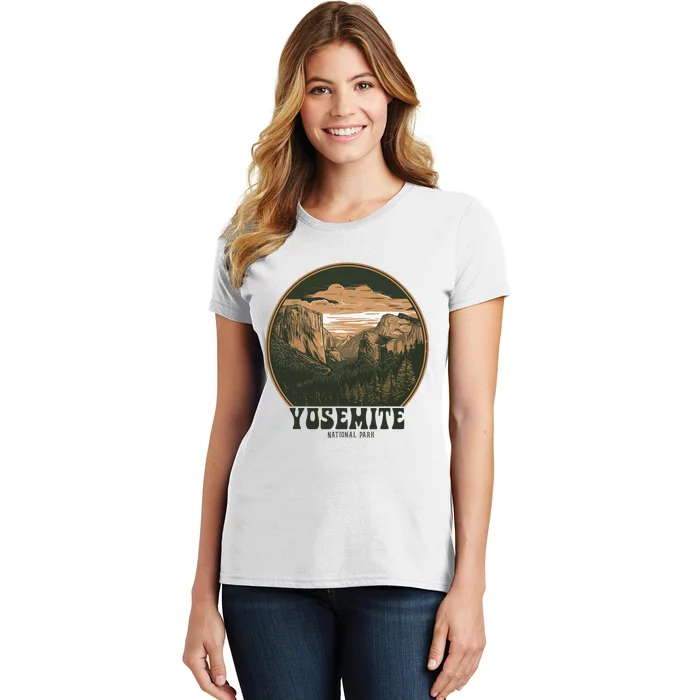 Retro Yosemite Halfdome Women National Park Women's T-Shirt