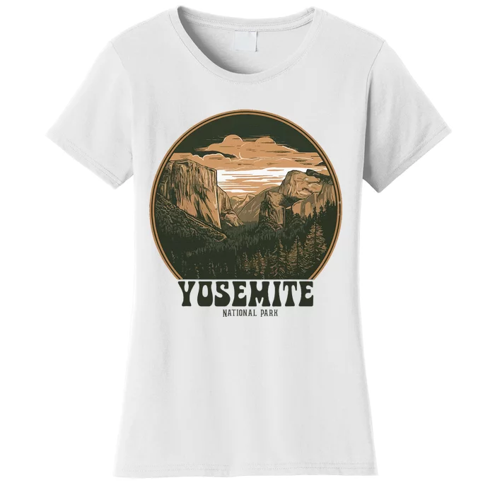 Retro Yosemite Halfdome Women National Park Women's T-Shirt