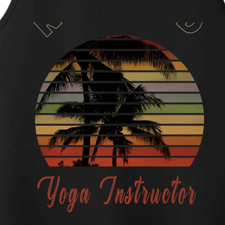 Retired Yoga Instructor Retiret Gift Beach Gift Performance Tank