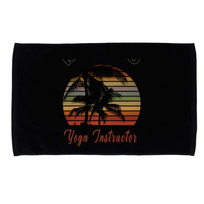 Retired Yoga Instructor Retiret Gift Beach Gift Microfiber Hand Towel