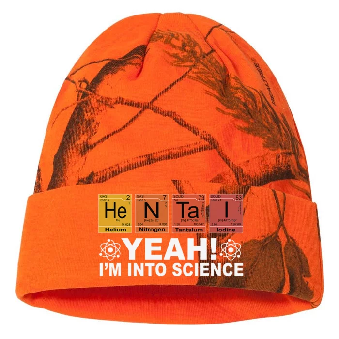 Retro Yeah I'm Into Science Hentai Periodic Table Chemistry Kati - 12in Camo Beanie