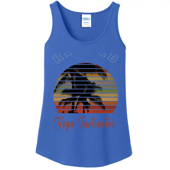 Retired Yoga Instructor Retiret Gift Beach Gift Ladies Essential Tank