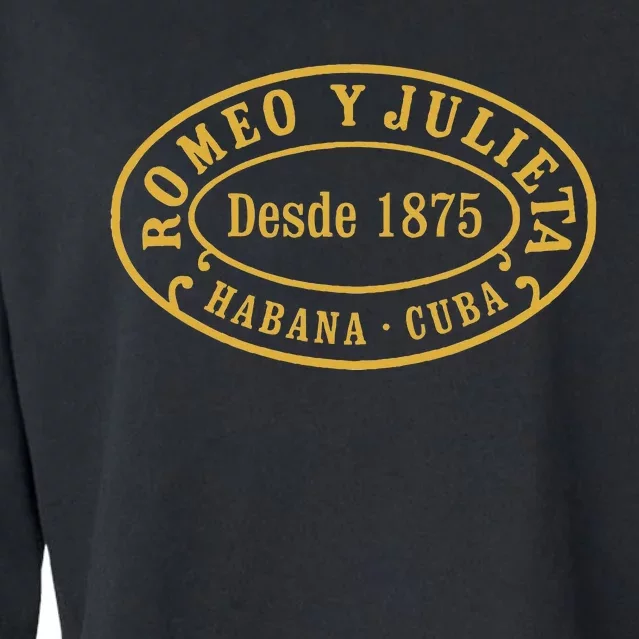 Romeo Y Julieta Fine Cuban Cigars Cropped Pullover Crew