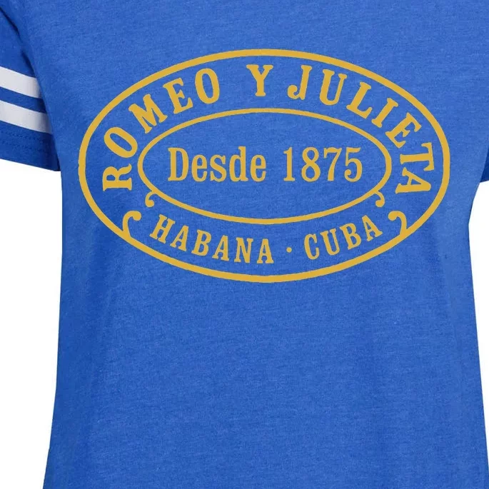 Romeo Y Julieta Fine Cuban Cigars Enza Ladies Jersey Football T-Shirt