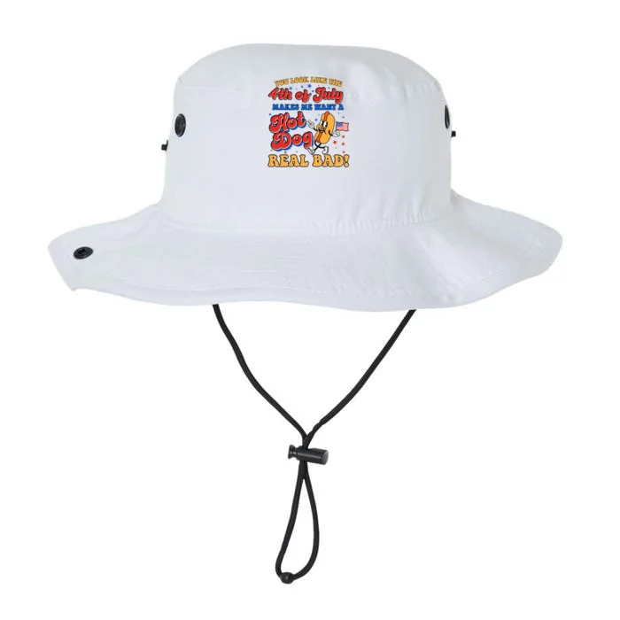 Retro You Look Like The 4th Of July Makes Me Want A Hot Dog Real Bad Legacy Cool Fit Booney Bucket Hat