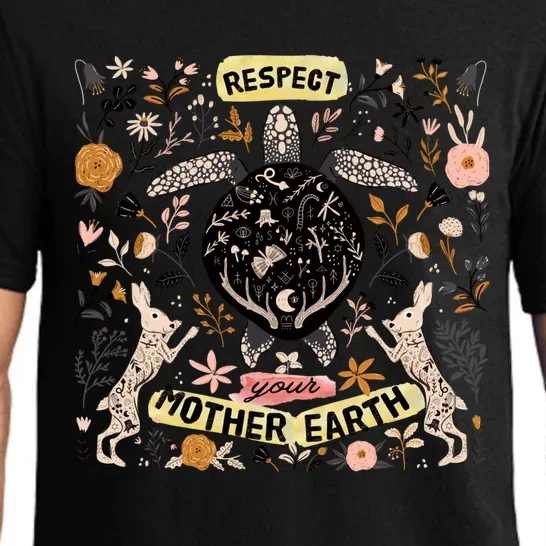 Respect Your Mother Earth Care For The Planet Earth Day Cool Gift Pajama Set