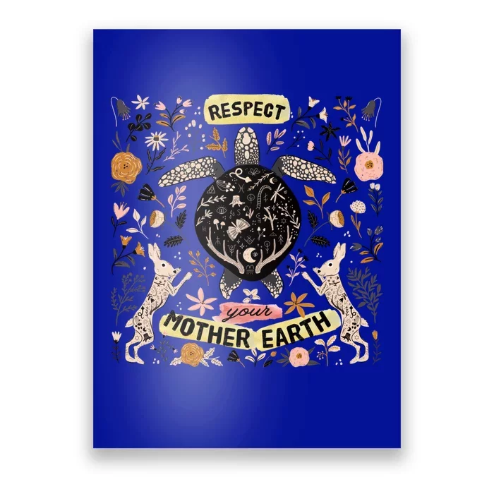 Respect Your Mother Earth Care For The Planet Earth Day Cool Gift Poster