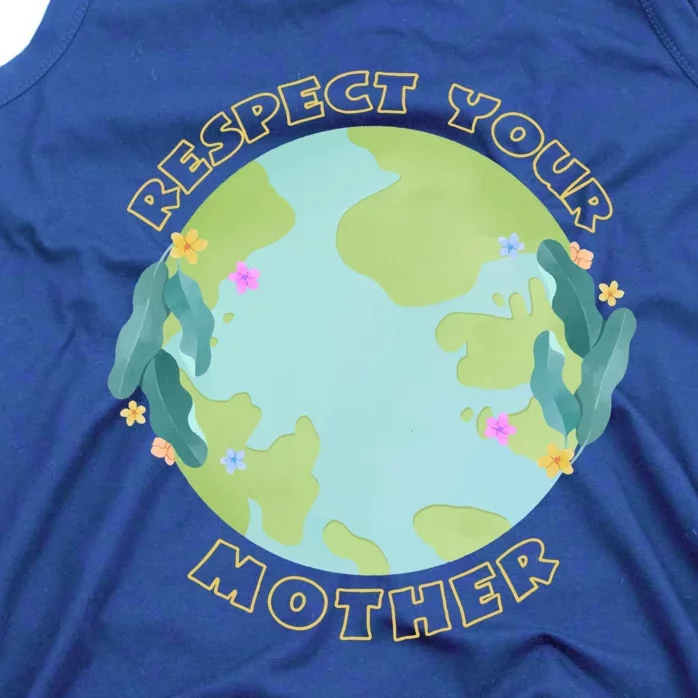 Respect Your Mother Earth Yellow Cool Gift Tank Top