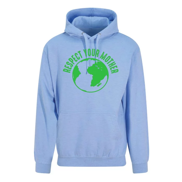 Respect Your Mother Earth Day Environmental Awareness Cute Unisex Surf Hoodie