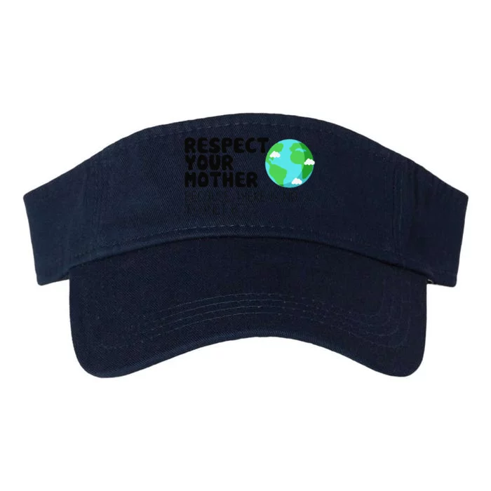 Respect Your Mother, Earth Day Valucap Bio-Washed Visor