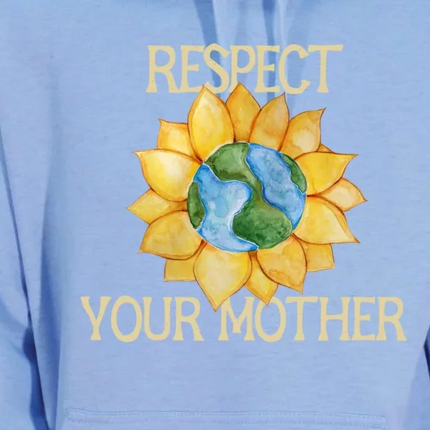 Respect Your Mother Earth Gift Unisex Surf Hoodie