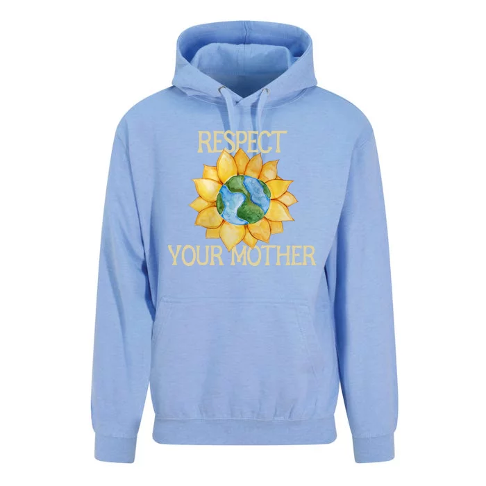 Respect Your Mother Earth Gift Unisex Surf Hoodie