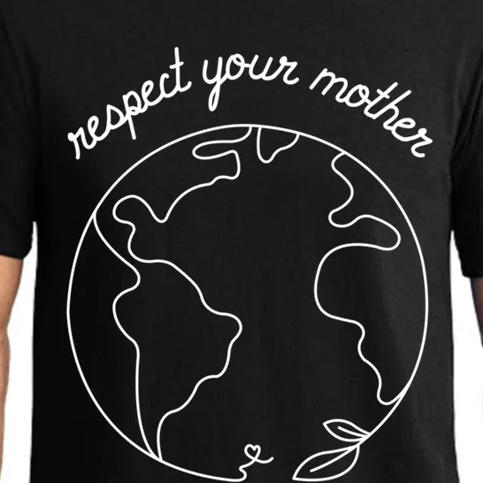 Respect Your Mother Globe Mother Earth Day Environtalist Cute Gift Pajama Set