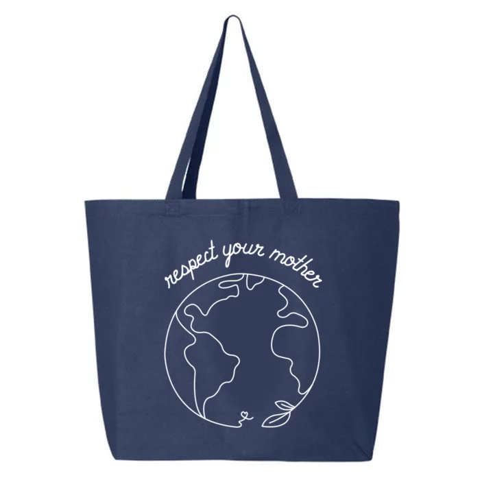 Respect Your Mother Globe Mother Earth Day Environtalist Cute Gift 25L Jumbo Tote