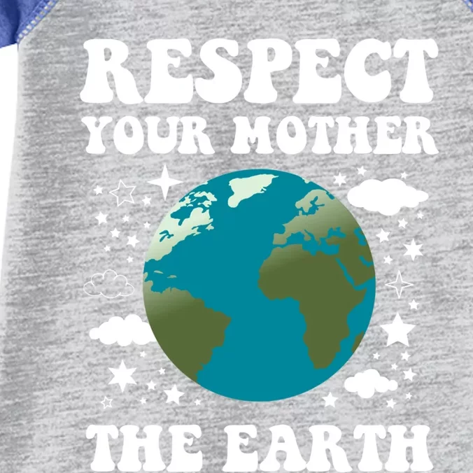 Respect Your Mother The Earth Day Funny Environtalist Gift Infant Baby Jersey Bodysuit