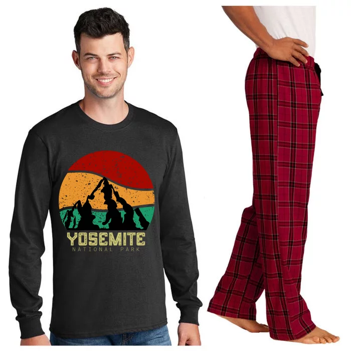 Retro Yosemite National Park Long Sleeve Pajama Set