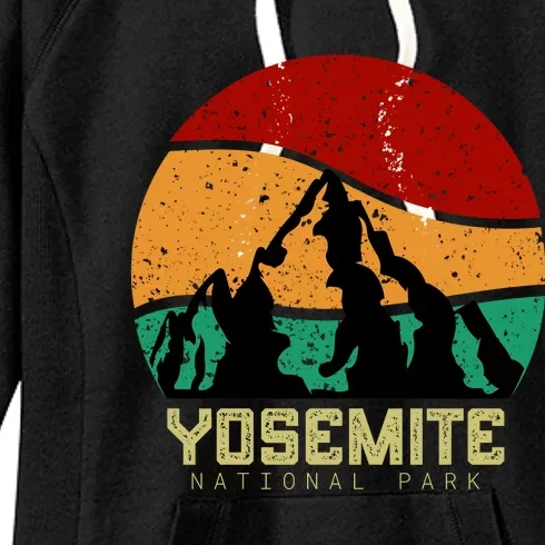 Retro Yosemite National Park Women's Fleece Hoodie