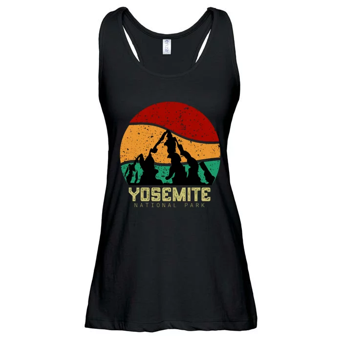 Retro Yosemite National Park Ladies Essential Flowy Tank