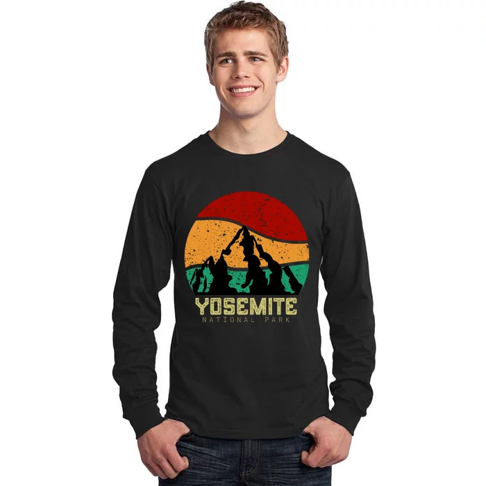 Retro Yosemite National Park Tall Long Sleeve T-Shirt