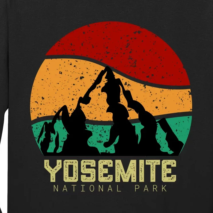 Retro Yosemite National Park Tall Long Sleeve T-Shirt