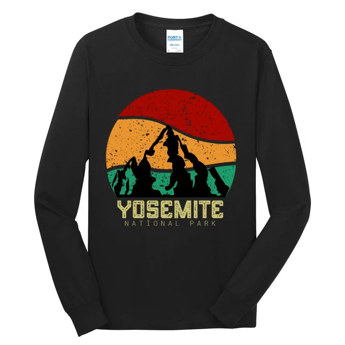 Retro Yosemite National Park Tall Long Sleeve T-Shirt