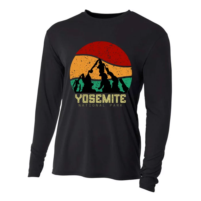 Retro Yosemite National Park Cooling Performance Long Sleeve Crew